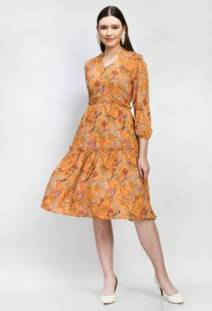 Women's Tiered Dress Floral Dress