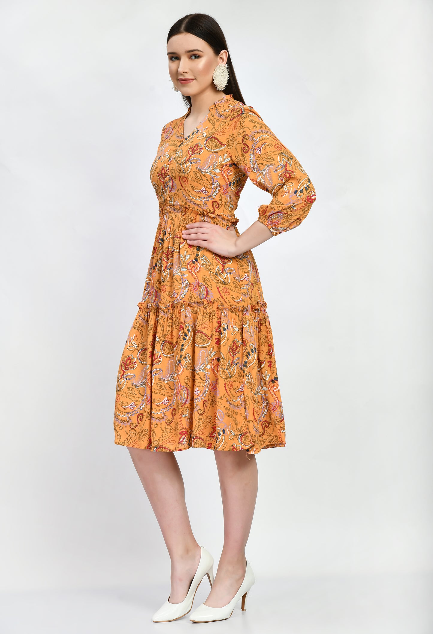 Women's Tiered Dress Floral Dress