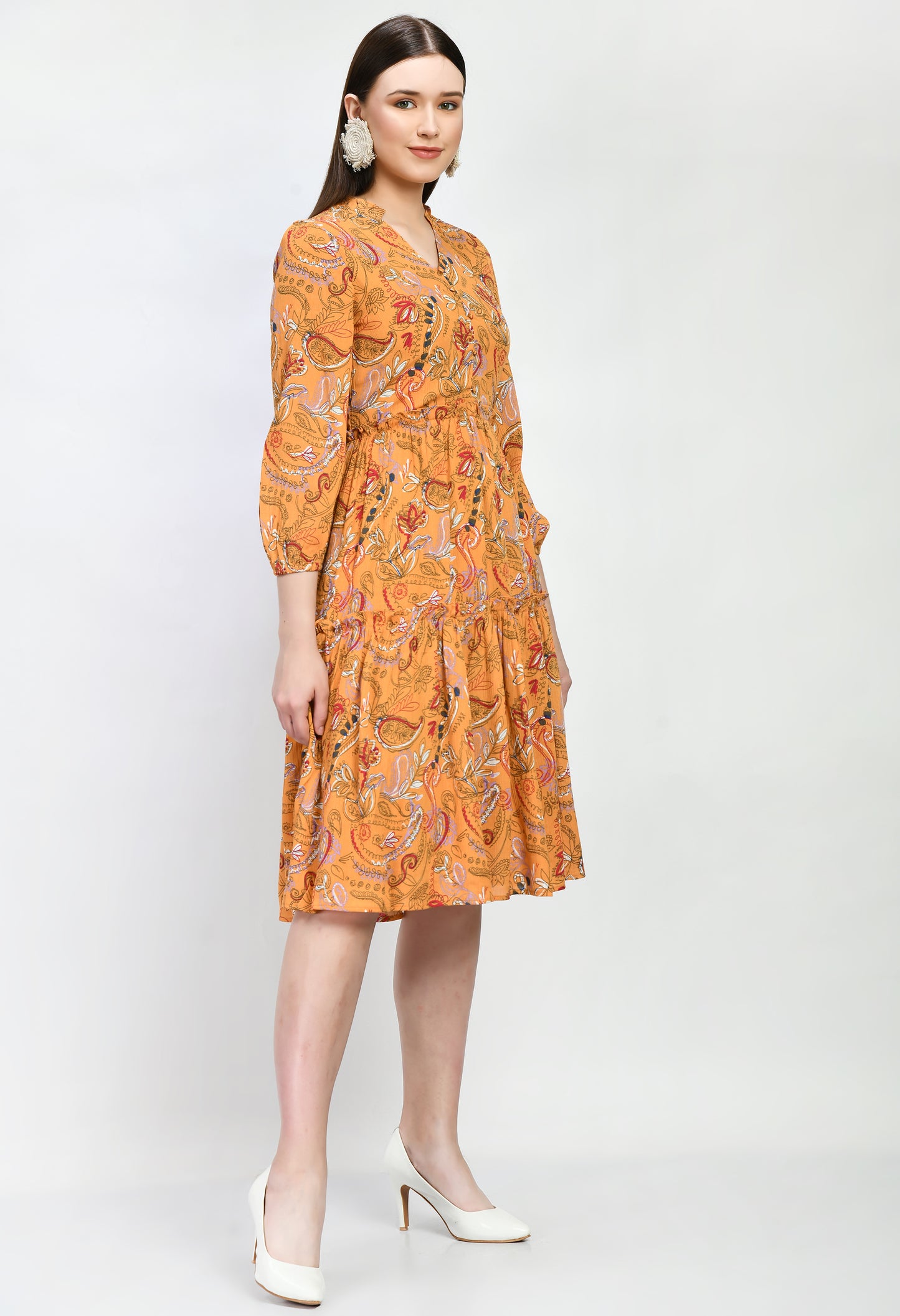 Women's Tiered Dress Floral Dress