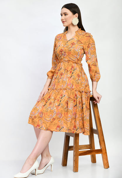 Women's Tiered Dress Floral Dress