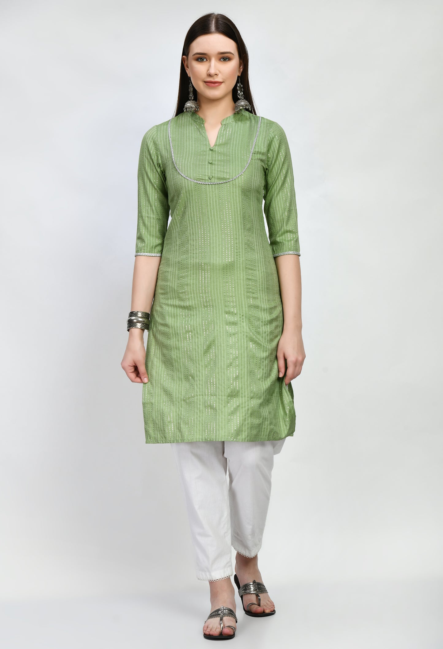 Women Solid Viscose Rayon Straight Kurta